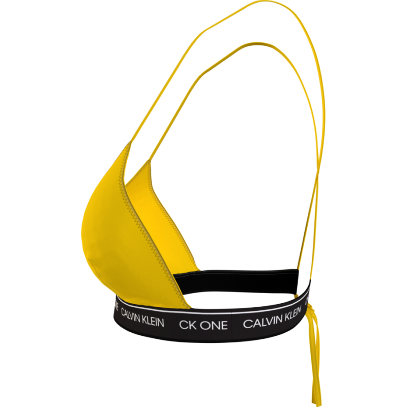 Calvin Klein Γυναικείο Μαγιό Τρίγωνο-Triangle- RP Bold Yellow    