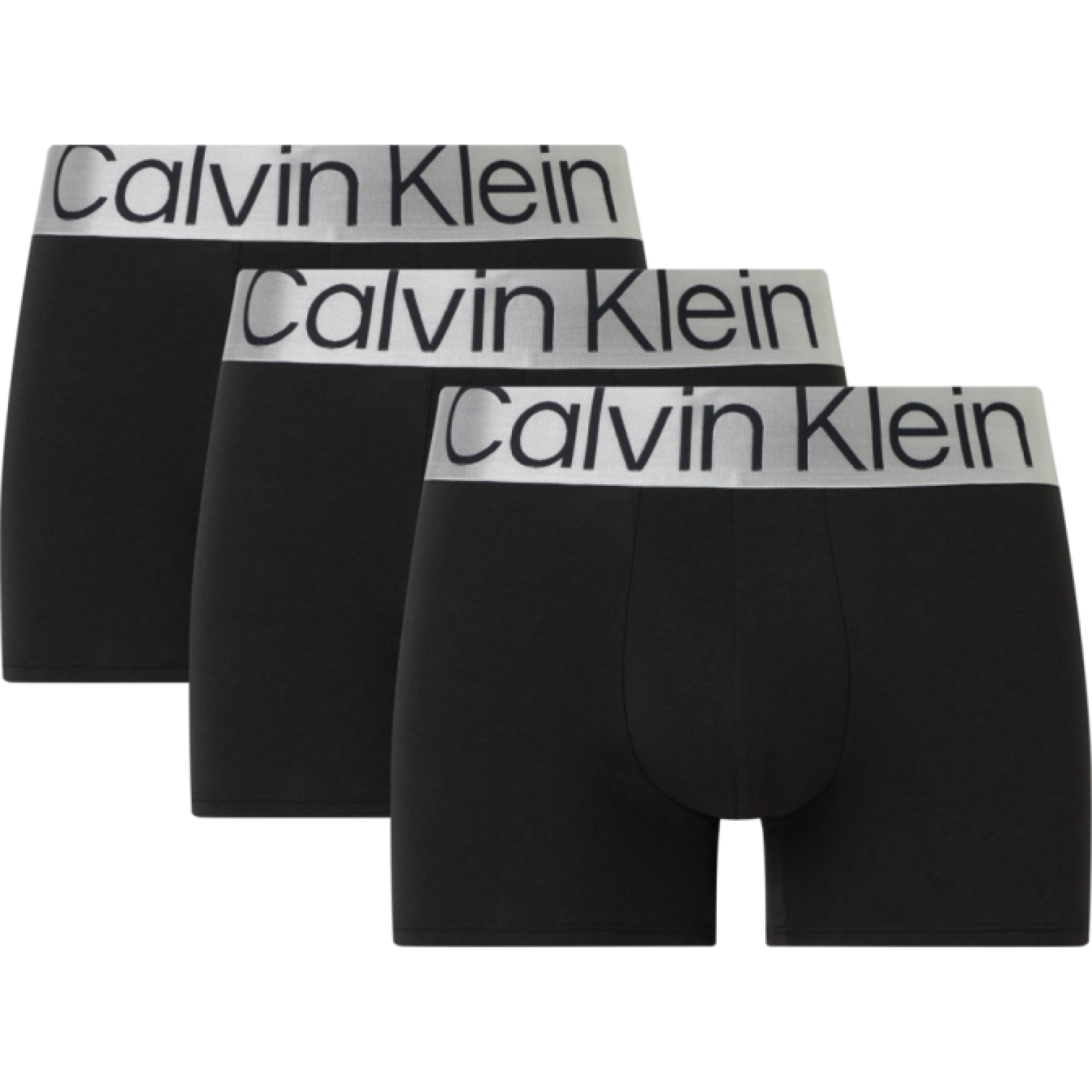 Calvin Klein Men S Boxer 3 Pack Black Silver Waistband Kalimeratzis E Shop Lingerie