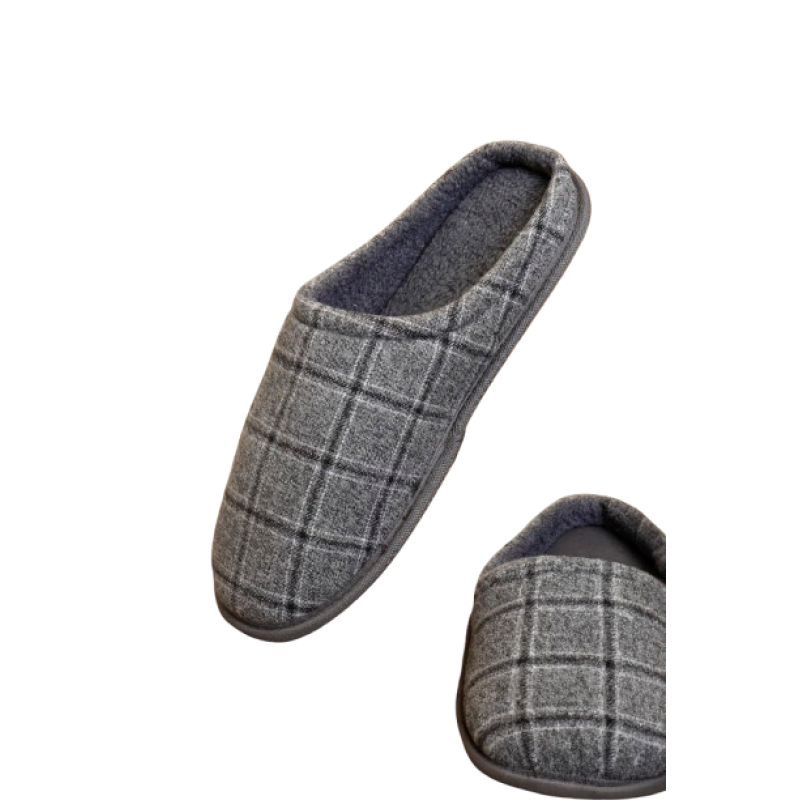 Admas Men s Slippers Cuadro Gris