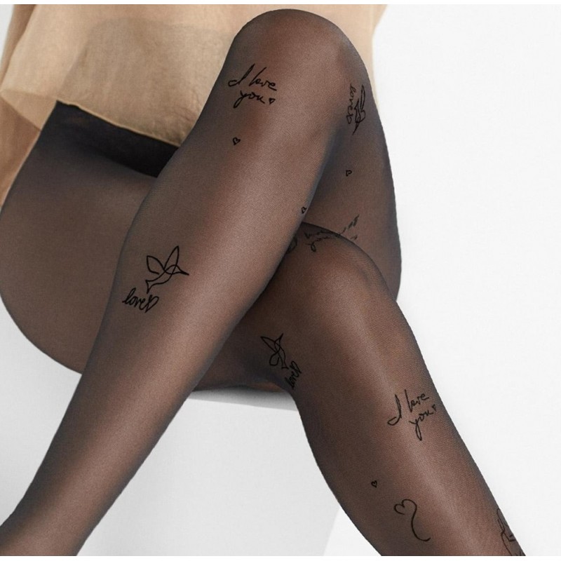 Marilyn Women s I Love You 20 Den Tights Natti Design