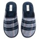 Amaryllis Men s Velour Slippers Plaid Design