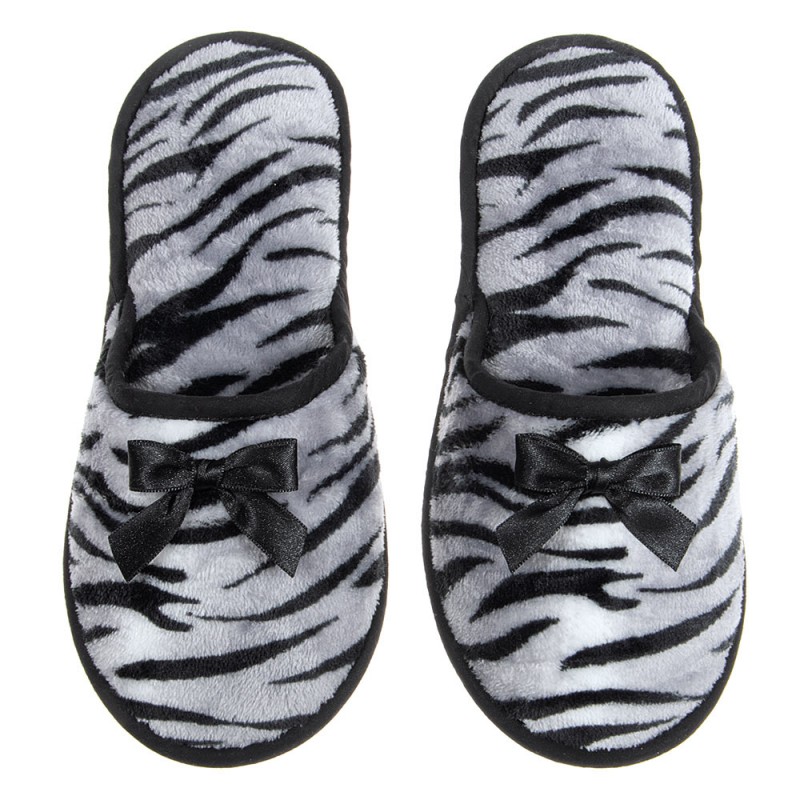 Αmaryllis Women s Velour Slippers Zebra Design