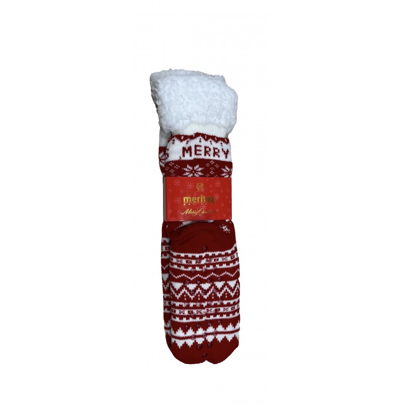 Meritex Women s Christmas Sippers Socks With Fur