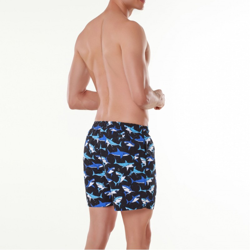 Apple Men s Swimwear Trunk Shark Print