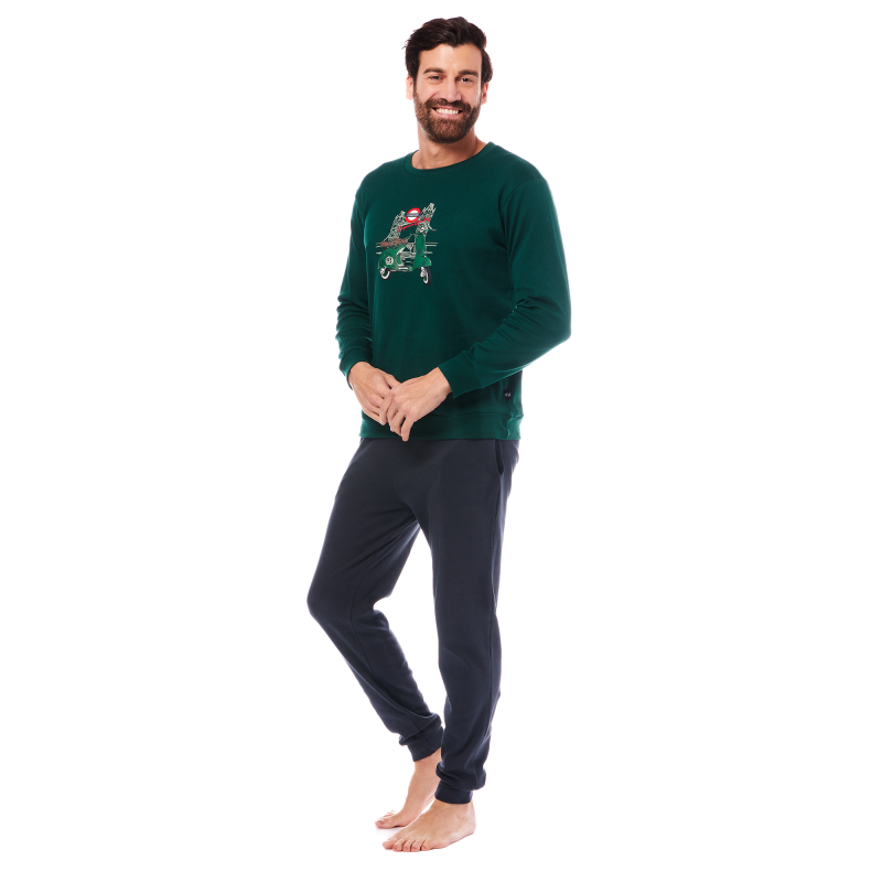 Apple Men s Cotton Pajamas Green Antracki