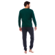 Apple Men s Cotton Pajamas Green Antracki