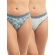 Apple Women s Brazilian Bamboo Slip 2 Pack With Pattern