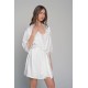 Milena Women s Satin Ivory Color With Lace Details