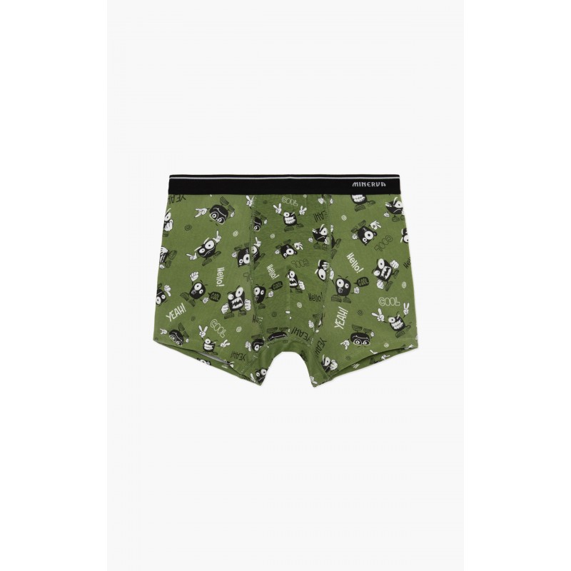 Minerva Boys Cotton Boxer 2 Pack Emoticon Design