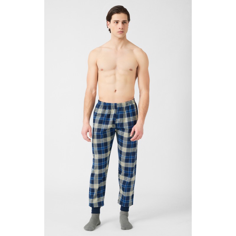 Minerva Men s Pajamas Pants Plaid Design