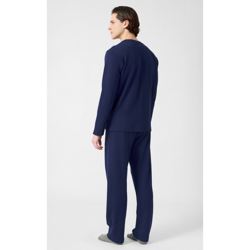 Minerva Men s Cotton Long Sleeved Pajamas True Power Marin