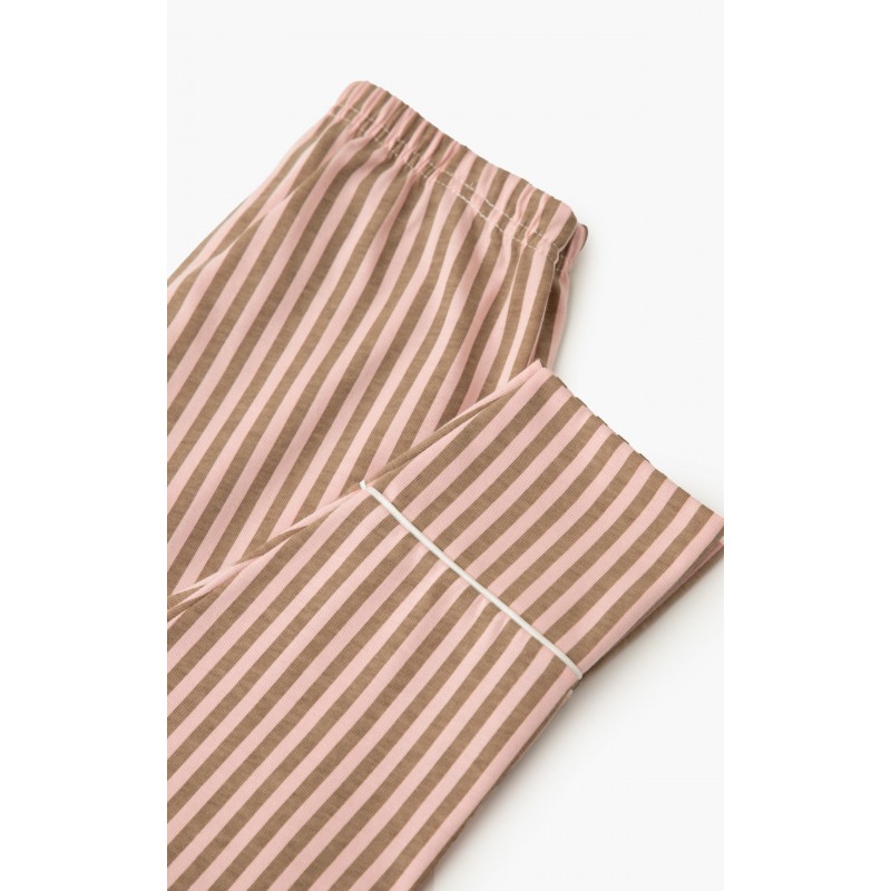 Minerva Girls Cotton Pajamas Bed Time Coffee Color