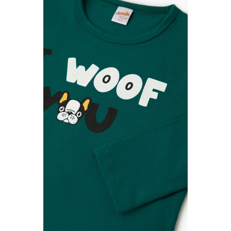 Minerva Kid s Unisex Cotton Pajamas EGG-WOOF