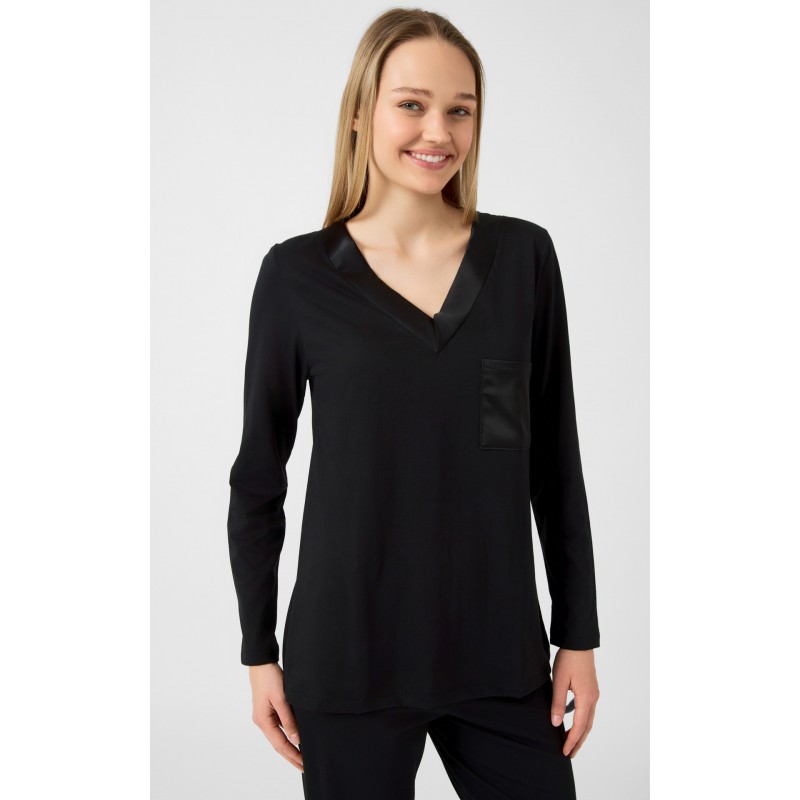 Minerva Women s Modal & Cotton Pajamas Satin Details