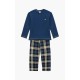 Minerva Boy s Cotton Pajamas Waffle Bull