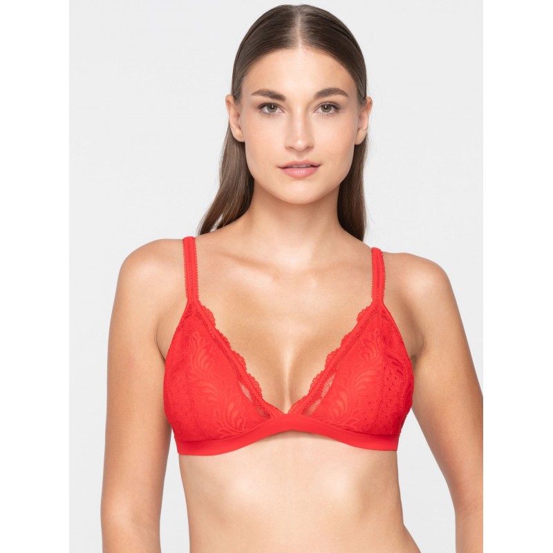 Luna Γυναικείο Bralette Με Δαντέλα & Αφαιρούμενη Επένδυση Cup B Jolie