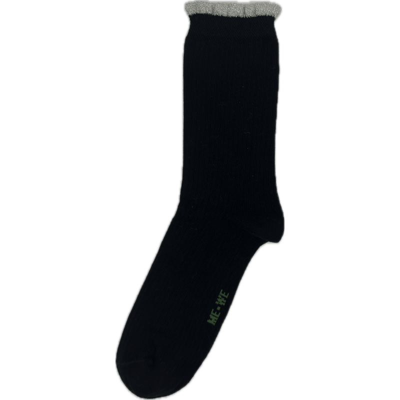 Me We Women s Cotton Socks Rib & Lurex Design