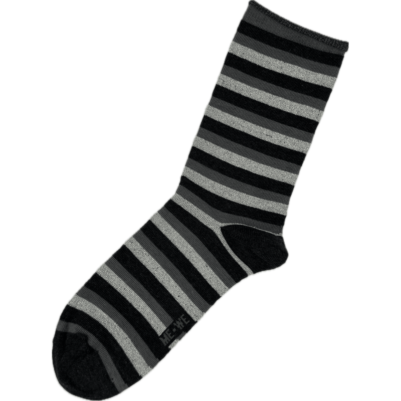 Me We Women s Cotton Socks Lurex Stripes Designs