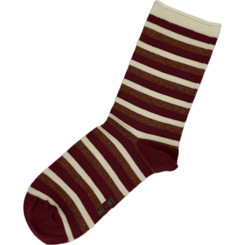 Me We Women s Cotton Socks Lurex Stripes Designs