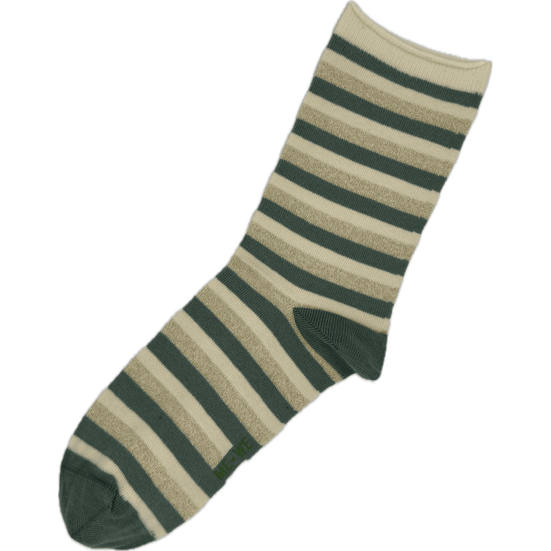 Me We Women s Cotton Socks Lurex Stripes Designs