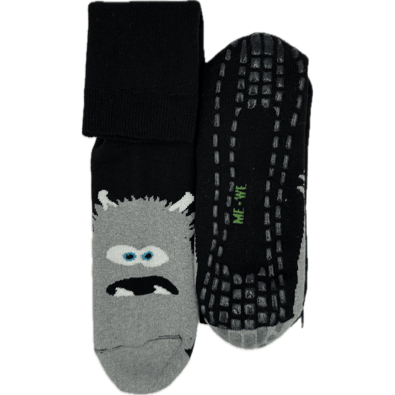 Me We Men s Slippers Socks Monster Design