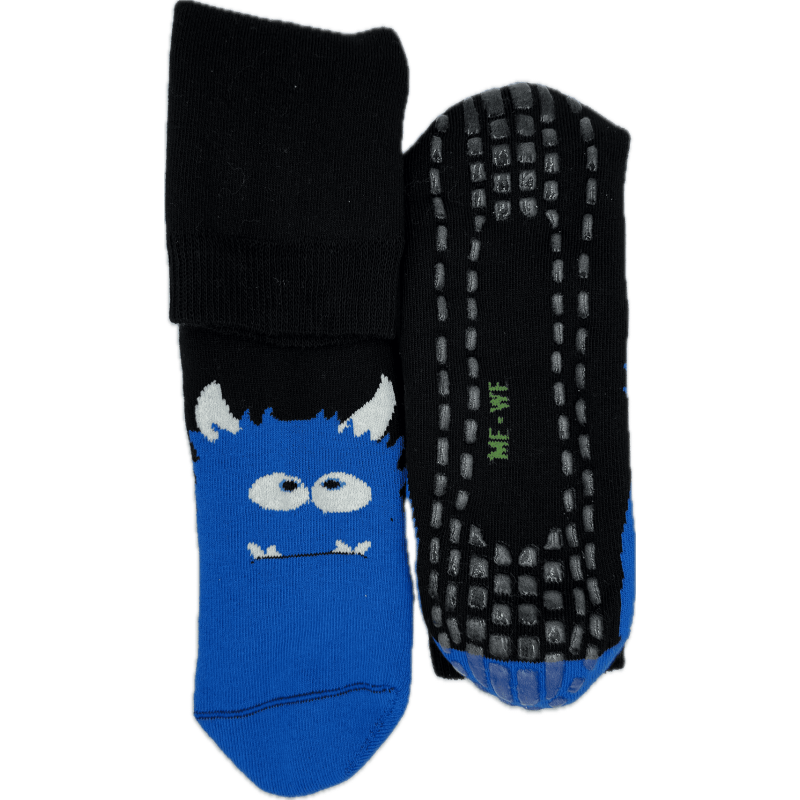 Me We Men s Slippers Socks Monster Design