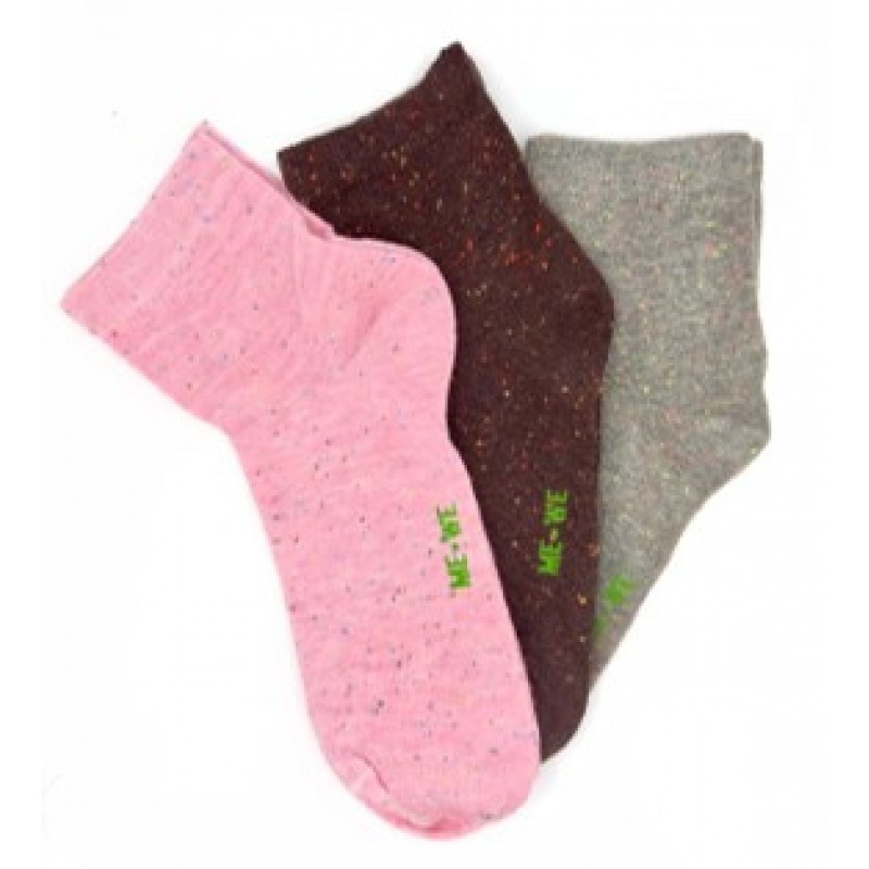 Me We Women s Short Cotton Nope Quality Socks 3 Pack