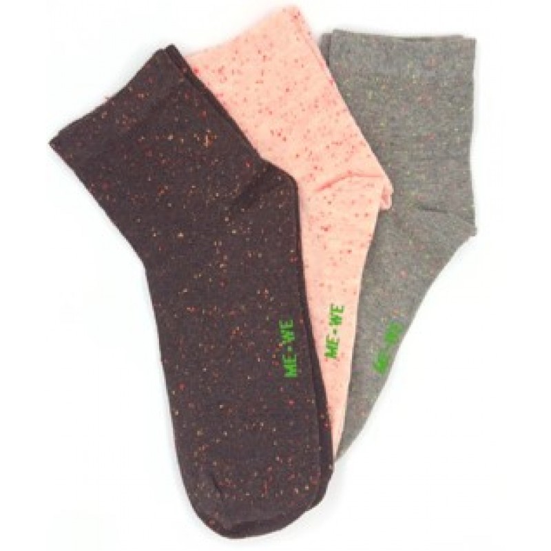 Me We Women s Short Cotton Nope Quality Socks 3 Pack