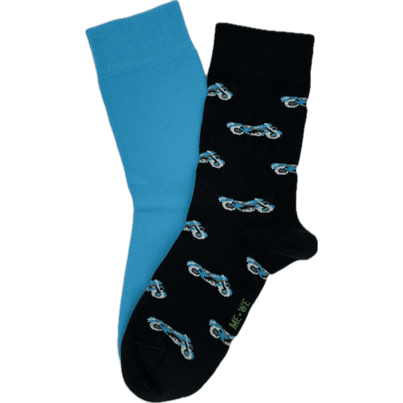 Me We Boys Cotton Socks 2 Pack With Designs