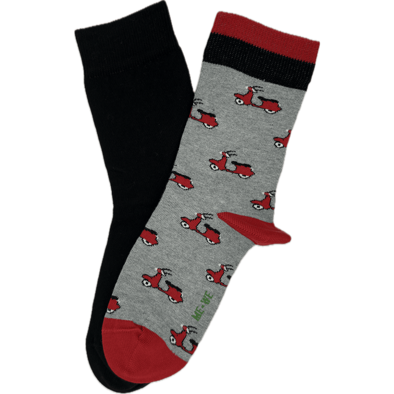 Me We Boys Cotton Socks 2 Pack With Designs