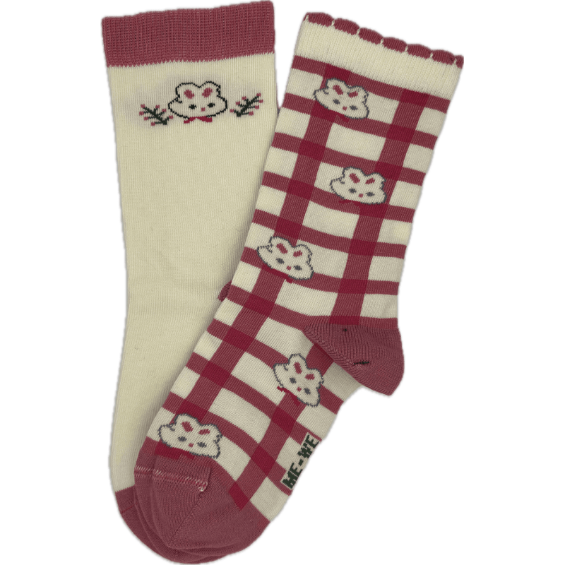 Me We Girls Cotton Socks 2 Pack With Patterns