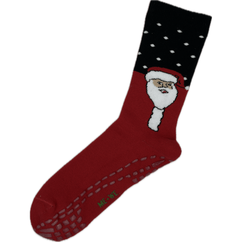 Me We Women s Christmas Cotton Slipper Socks Variations Of Designs