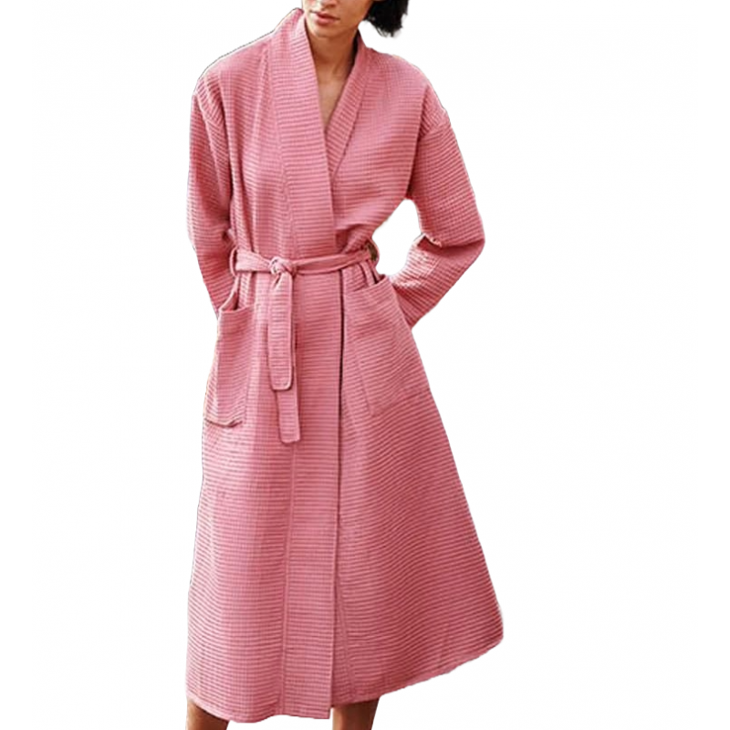 Vamp Women s Long Cotton Robe Waffle