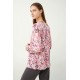 Vamp Women s Long Sleeved Micro Modal Pajamas Set Floral Design Rose Vinka