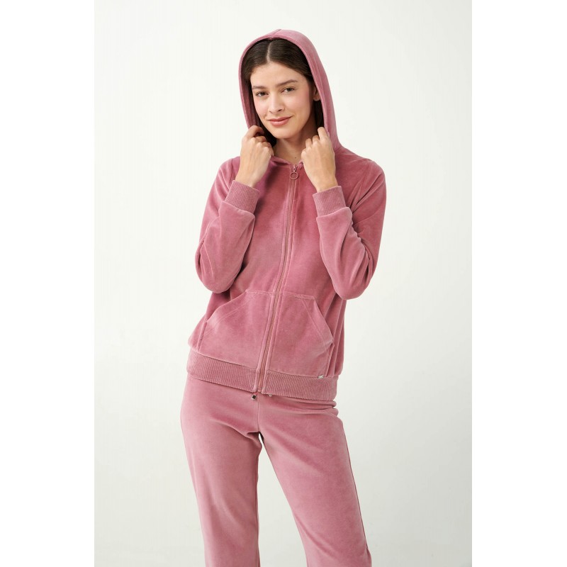 Vamp Women s Velour Tracksuit Pink Nectar