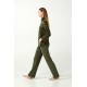 Vamp Women s Velour Tracksuit Olive Color