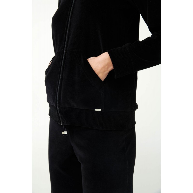 Vamp Women s Velour Tracksuit Black Color Cottle 