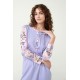 Vamp Women s Cotton Long Sleeved Nightdress With Floral Details Levander Sweet