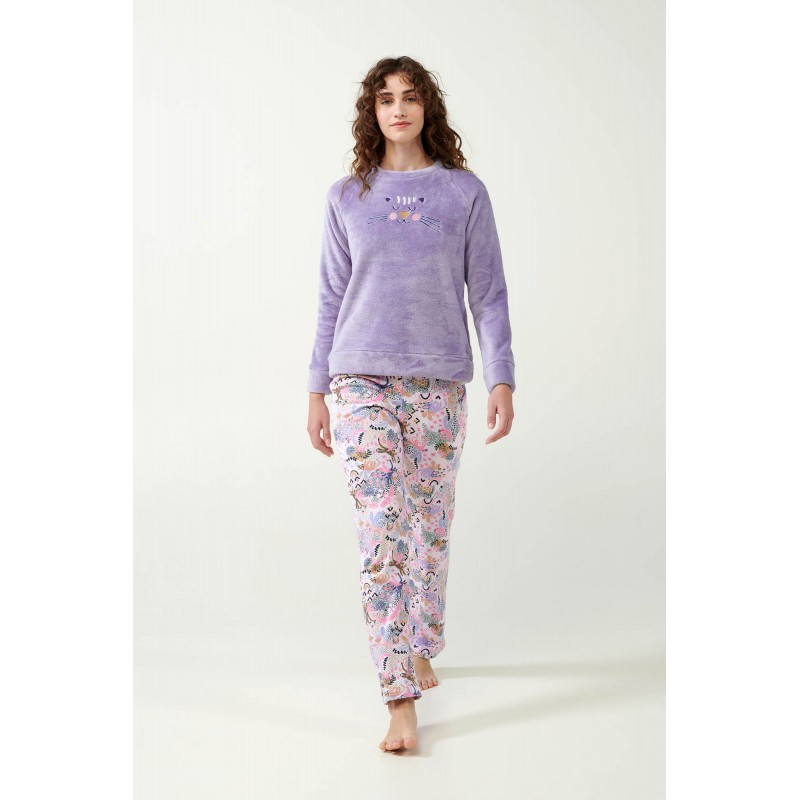 Vamp Women s Fleece Pajamas With Cotton Pants