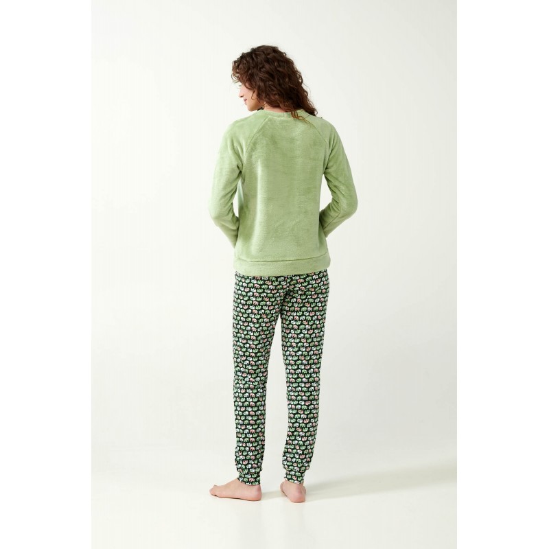 Vamp Women s Fleece Pajamas Elephants Design