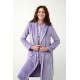 Vamp Women s Long Fleece Robe With Belt