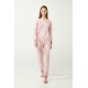 Vamp Women s Cotton Pajamas Pink Animal Pattern