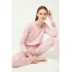 Vamp Women s Cotton Pajamas Pink Animal Pattern