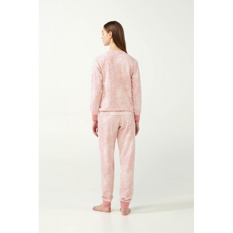 Vamp Women s Cotton Pajamas Pink Animal Pattern