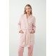 Vamp Women s Fleece Robe With Belt Pink Pie De Pull