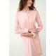 Vamp Women s Cotton Long Sleeved Nightdress Pink Peach Color & Fleece Details