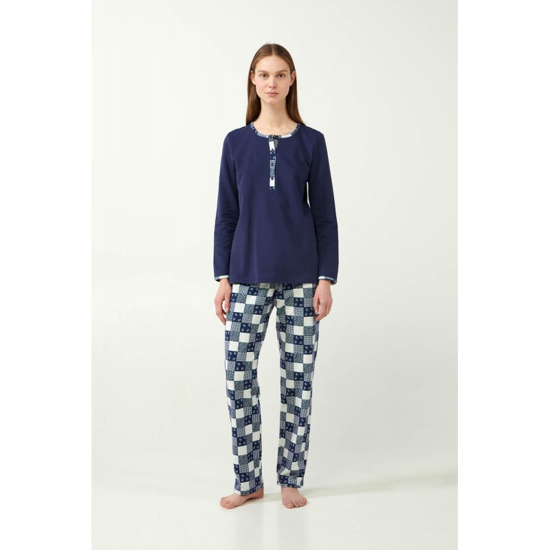 Vamp Women s Cotton Pajamas Patchwork 