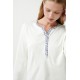 Vamp Women s Cotton Long Sleeved Pajamas With Hearts Details