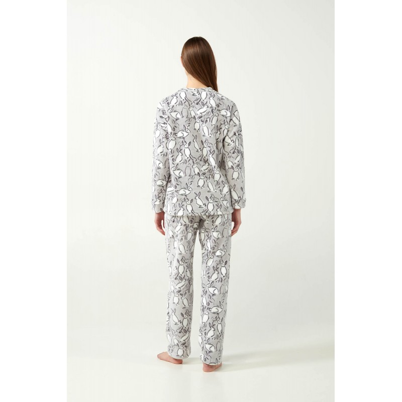 Vamp Women s Fleece Pajamas Bunnies