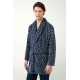 Vamp Men s Fleece Short Robe Blue Design